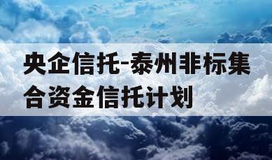 央企信托-泰州非标集合资金信托计划