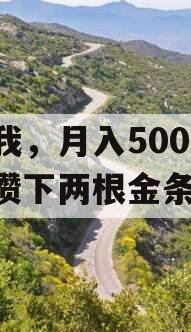 “我，月入5000元，攒下两根金条”