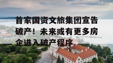 首家国资文旅集团宣告破产！未来或有更多房企进入破产程序