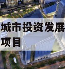 江油城市投资发展债权资产项目