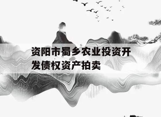 资阳市蜀乡农业投资开发债权资产拍卖