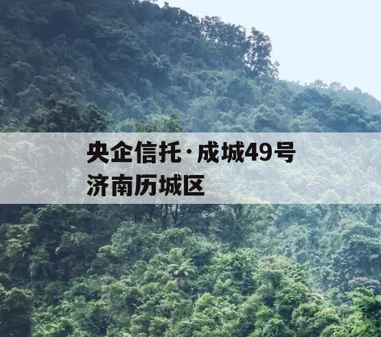 央企信托·成城49号济南历城区