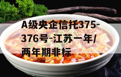 A级央企信托375-376号-江苏一年/两年期非标
