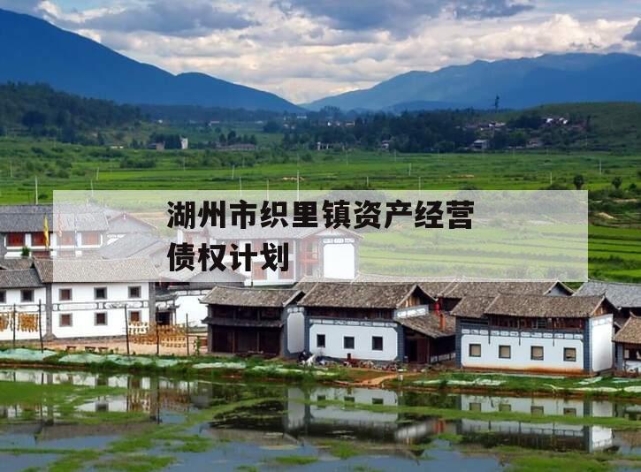 湖州市织里镇资产经营债权计划