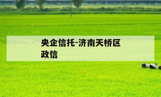 央企信托-济南天桥区政信