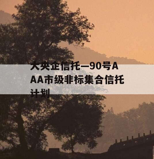 大央企信托—90号AAA市级非标集合信托计划