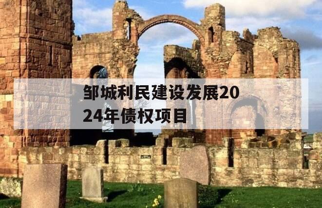 邹城利民建设发展2024年债权项目