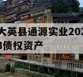 大英县通源实业2023债权资产