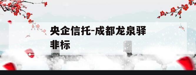 央企信托-成都龙泉驿非标
