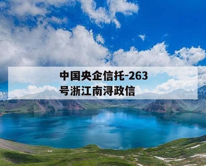 中国央企信托-263号浙江南浔政信