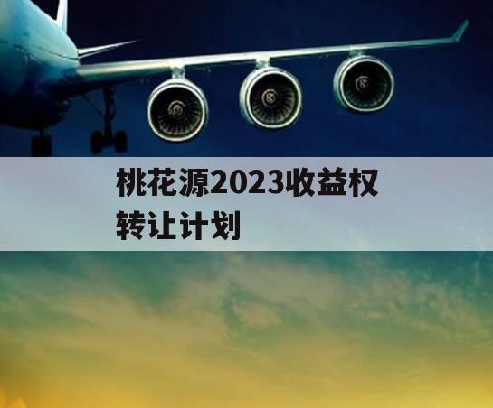 桃花源2023收益权转让计划