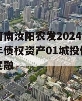 河南汝阳农发2024年债权资产01城投债定融