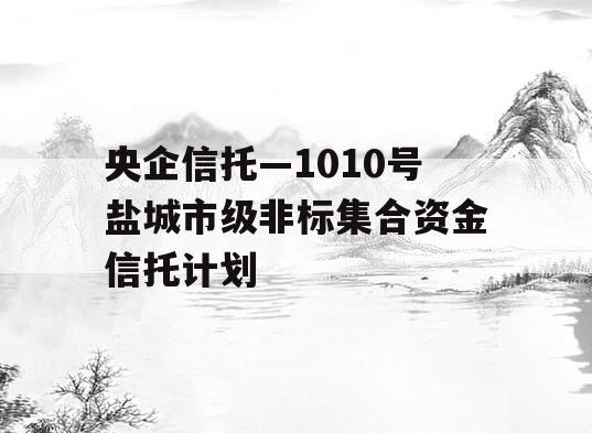 央企信托—1010号盐城市级非标集合资金信托计划