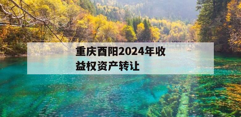 重庆酉阳2024年收益权资产转让