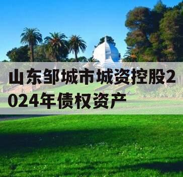 山东邹城市城资控股2024年债权资产