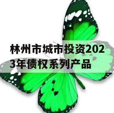 林州市城市投资2023年债权系列产品