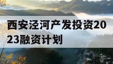 西安泾河产发投资2023融资计划