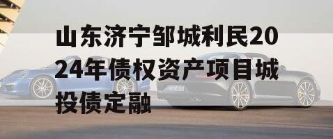 山东济宁邹城利民2024年债权资产项目城投债定融