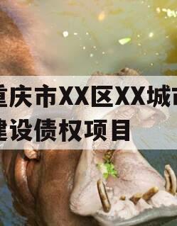 重庆市XX区XX城市建设债权项目