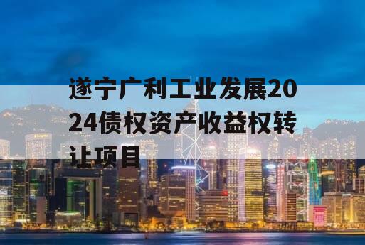 遂宁广利工业发展2024债权资产收益权转让项目