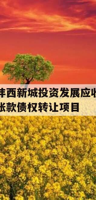 沣西新城投资发展应收账款债权转让项目