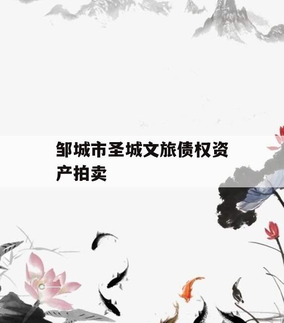 邹城市圣城文旅债权资产拍卖
