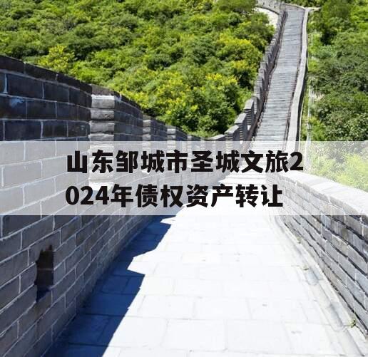 山东邹城市圣城文旅2024年债权资产转让