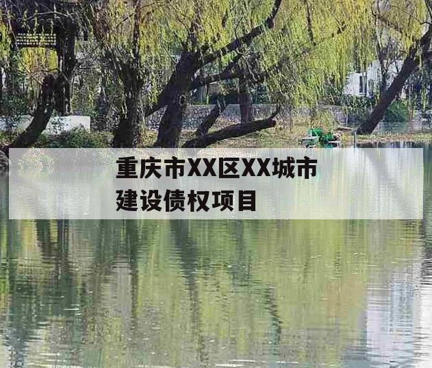 重庆市XX区XX城市建设债权项目