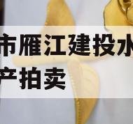 资阳市雁江建投水务债权资产拍卖