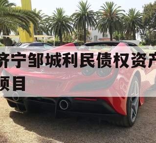 济宁邹城利民债权资产项目