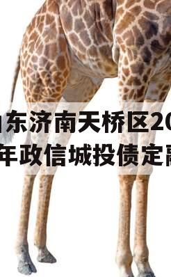 山东济南天桥区2024年政信城投债定融
