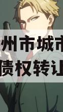 河南林州市城市投资2024年债权转让项目