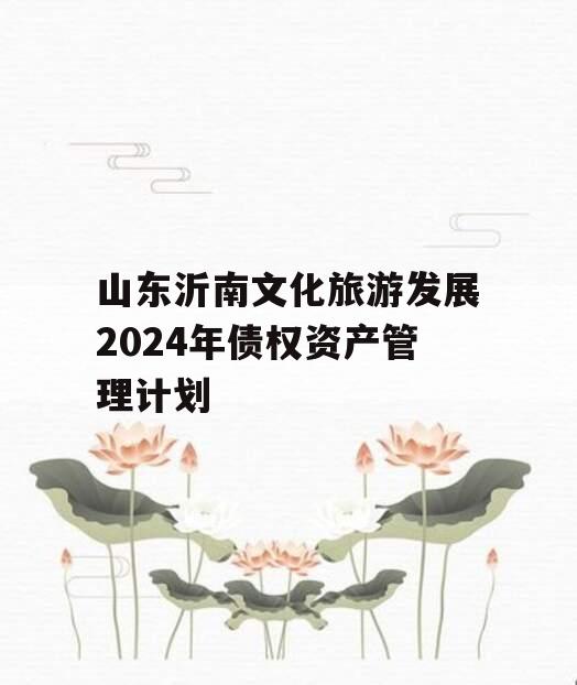 山东沂南文化旅游发展2024年债权资产管理计划