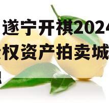 四川遂宁开祺2024年债权资产拍卖城投债定融