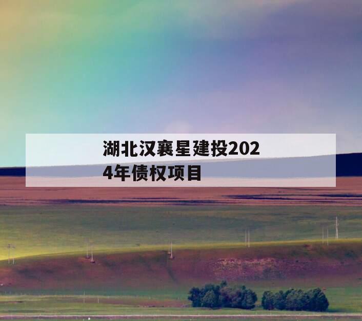 湖北汉襄星建投2024年债权项目