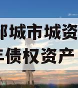 山东邹城市城资控股2024年债权资产