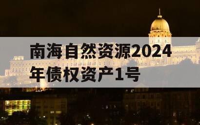 南海自然资源2024年债权资产1号
