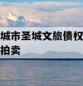 邹城市圣城文旅债权资产拍卖