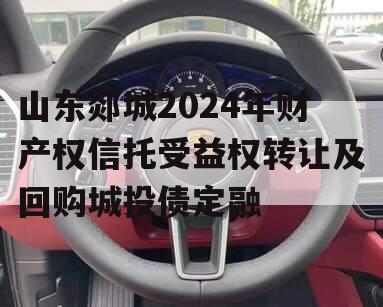 山东郯城2024年财产权信托受益权转让及回购城投债定融
