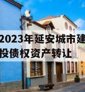 2023年延安城市建投债权资产转让