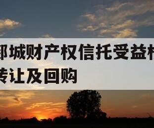 郯城财产权信托受益权转让及回购