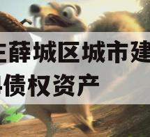 枣庄薛城区城市建设2024债权资产