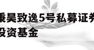 秉昊致逸5号私募证券投资基金