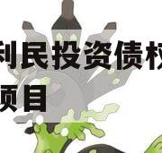 邹城利民投资债权拍卖计划项目