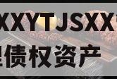 XXXYTJSXX管理债权资产