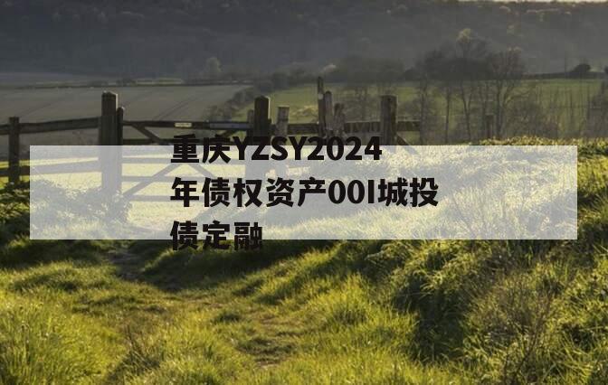 重庆YZSY2024年债权资产00I城投债定融