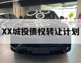 XX城投债权转让计划