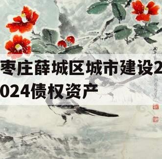 枣庄薛城区城市建设2024债权资产