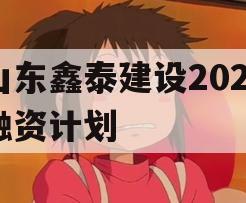 山东鑫泰建设2024融资计划