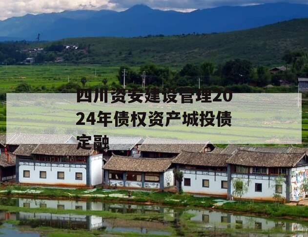 四川资安建设管理2024年债权资产城投债定融